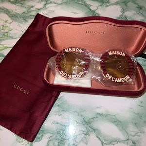 GUCCI MAISON DEL’AMOUR 60mm Round Sunglasses